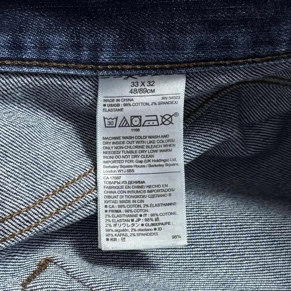 Banana Republic Slim Dark Blue Jeans Capsule‎ Comfort Preppy Chic Minimalist 33